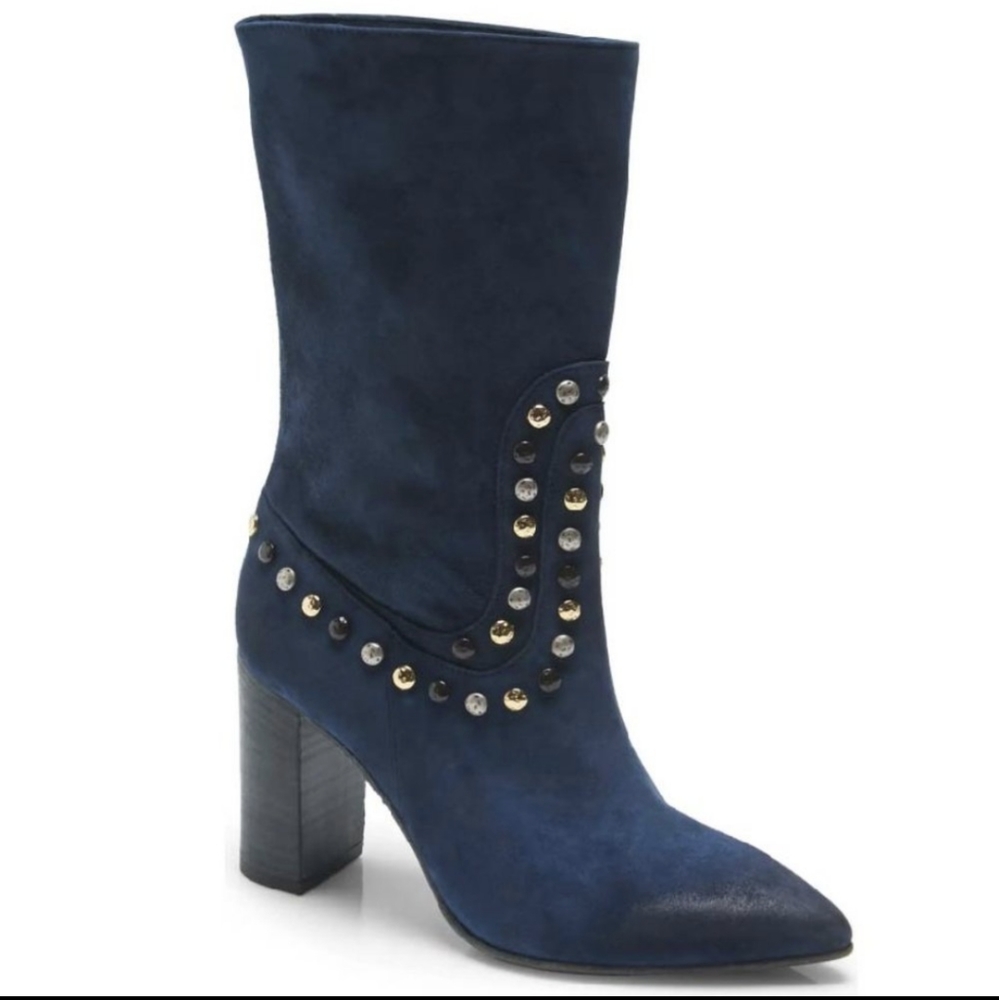 NWT Free People blue suede boots - Picture 4 of 12